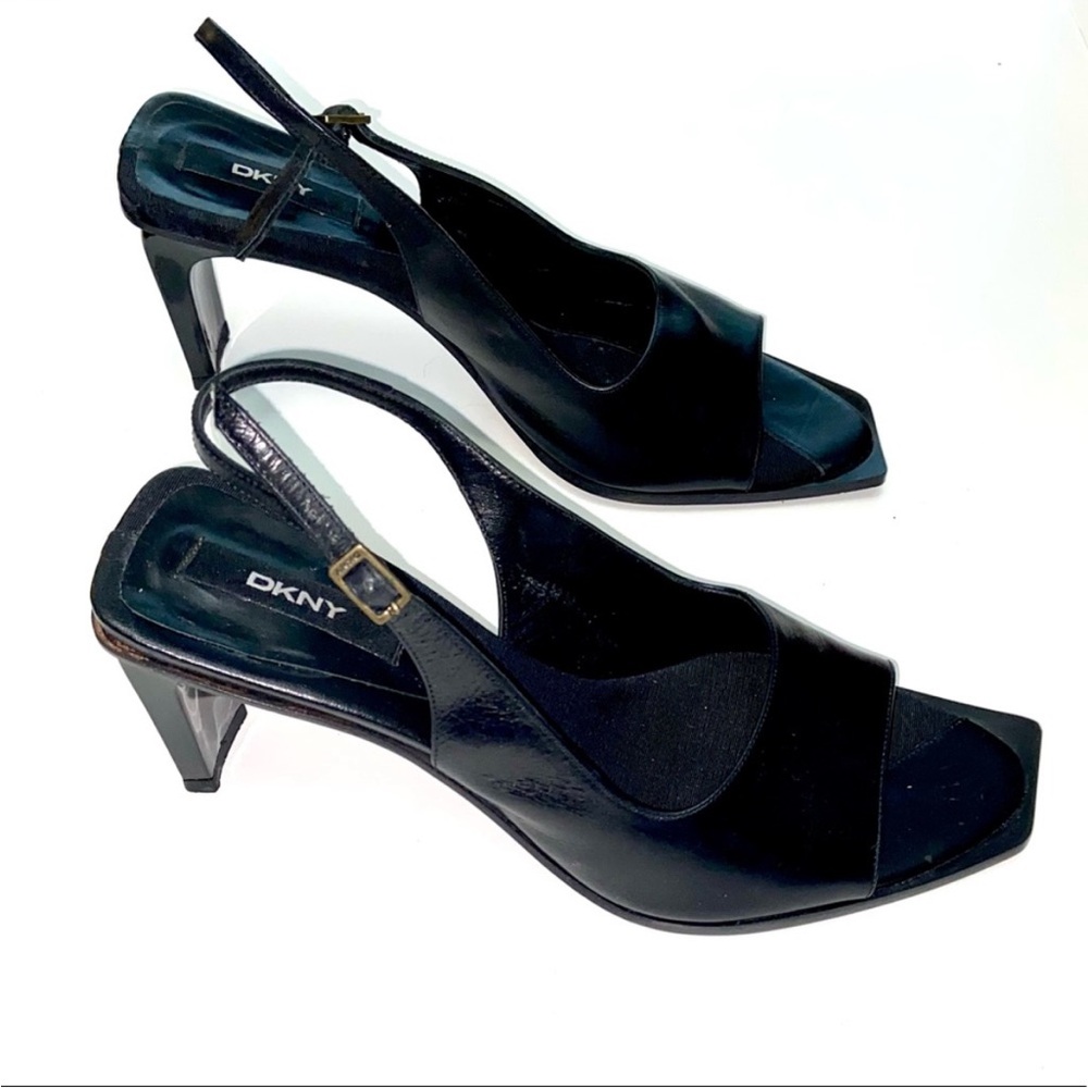Rare DKNY Leather Slingback Heels - Picture 6 of 7